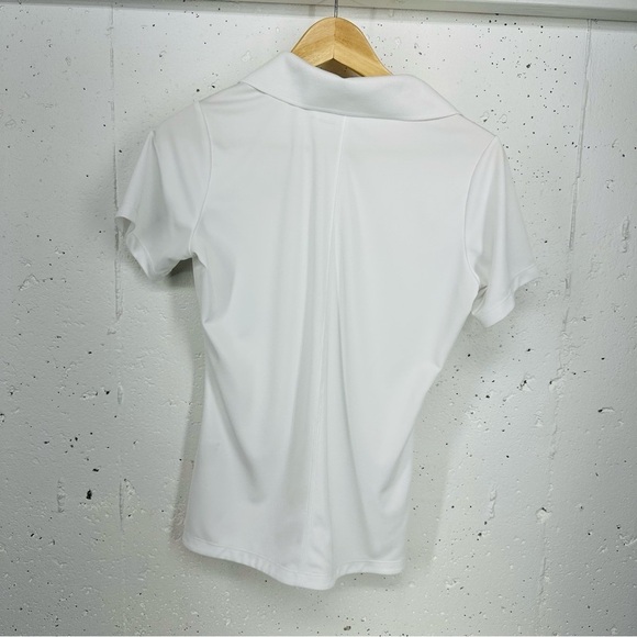 Nike Golf Women’s Small Tour Performance Dri-Fit Denver Broncos White Polo Shirt - Picture 8 of 13